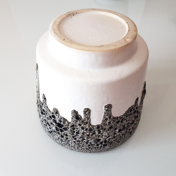 Pair of Emons & Sohne: es keramik vintage lava glaze planters circa 1960s - Picture 11 of 16